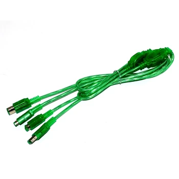 1,5 m/4.9 ft 2 Hráčov Dátový Kábel Prepojiť Káblom pre Gameboy Color GBP Konzol, Dual-purpose Line Zelená
