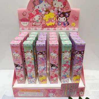 24 Ks/ Box Roztomilý Sanrio Gélové Pero Hello Kitty Kuromi Cinnamoroll Guľôčkové Pero Študent Papiernictvo Veľkoobchod Vodnej báze Perá