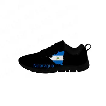 Nikaragua Nízkej Top Tenisky Pánske Dámske Teenager Príležitostná Obuv Plátno tenisky 3D Vytlačiť Handričkou Priedušná Ľahké topánky