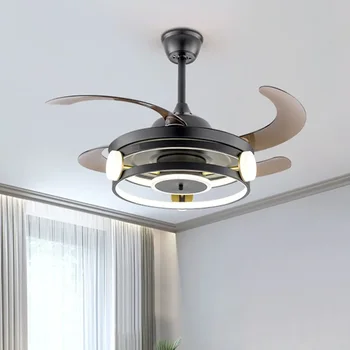 Moderné neviditeľné ventilátor lampy, stropné svietidlá pre obývacia izba jedáleň strop pokojnej live stropné lampy, stropný ventilátor integrovaný