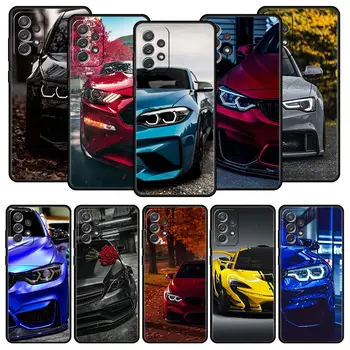 Modrá diy Športové auto Auta Pre Samsung Galaxy A51 A71 A21S A11 A12 A31 A41 A01 A03s A52 A22 A32 A13 A23 A33 A53 A73 5G Telefón Prípade
