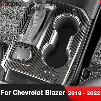 Carbon Fiber Radenie Okno Panel Kryt Výbava Pre Chevrolet Blazer 2019 2020 2021 2022 Predné Vody Držiak Rámu Príslušenstvo