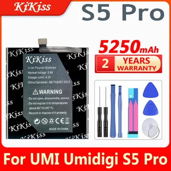 KiKiss S5 Pro 5250mAh Batérie pre UMI Umidigi S5 Pro (S5Pro S 5 Pro) Batérie