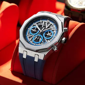 Nové autentické ailang pánske luxusné quartz hodinky svetelný trend pánske quartz hodinky