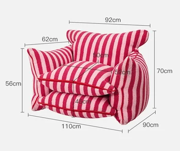 Kreatívne prekladané lenivý gauč, domov obývacia izba textílie kreslo, malé jednotky spálňa tatami