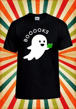 Booooks Boo Ghost Deň Knihy Zábavné Pohode Muži Ženy Unisex Baseball Tričko Top 2886