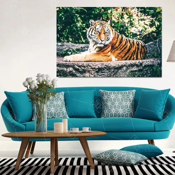 Tiger Zvierat Kráľ Lesa Plátno na Maľovanie Moderné Domáce Dekorácie na Stenu Umenie Obrázok Severskej Krajiny Plagáty a Vytlačí Bez Rámu
