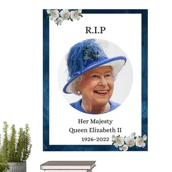 Kráľovná Alžbeta II Portrét Kráľovnej Alžbety Stenu Decor Plagát Dekoratívne Memorial Poster Vlasteneckej Umenie Plagátu Pre Kúpeľňa