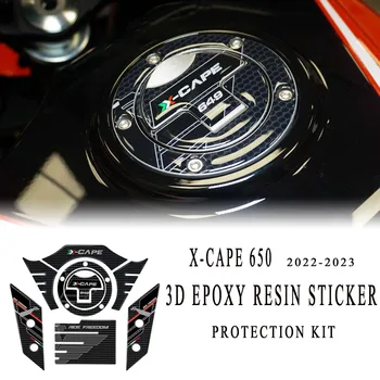 X cape 650 2023 Motocykel 3D Epoxidové Živice Nálepky Ochrany Držiak Pre Moto Morini X-CAPE 650 2022 2023