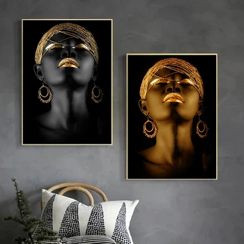Africkej Ženy Plátno na Maľovanie Moderné Obrázok Plagáty a Tlačí na Steny Umenie Fotografie pre Bary Obývacia Izba Domáce Dekorácie
