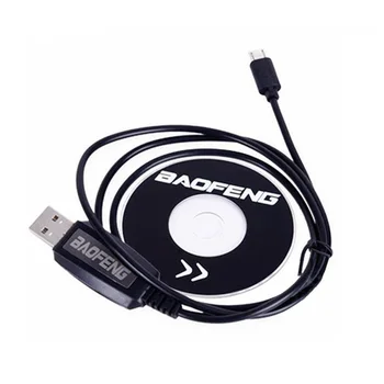 USB Programovací Kábel Pre Baofeng BF-T1 Bf T1 Mini Rádio Walkie Talkie Napísať Frekvencia Súlade S CD Firmware Časti