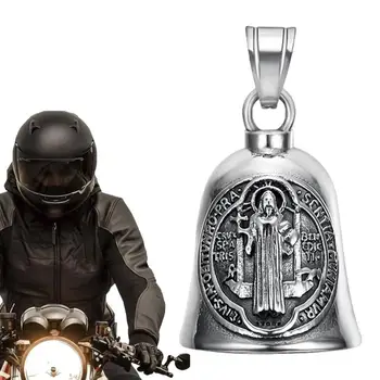 Vintage Ornament Motocykel Bell Kúzlo Na Koni Bell Náhrdelník Pre Mužov, Motocyklové Príslušenstvo Šperky S Titánové Ocele Reťazca