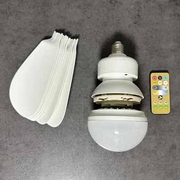 Chladiaci Ventilátor Lampa Odnímateľný Ventilátor List s Diaľkovým ovládaním 3000K-6500K AC85V-265V