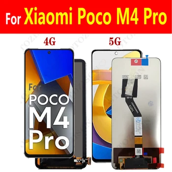 Pre Xiao Poco M4 Pro 5G LCD S Rámom Poco M4 Pro Displej Dotykový Displej 21091116AG Digitalizátorom. Montáž 2201117PI 2201117PG
