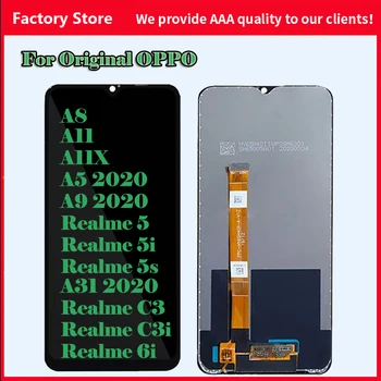 AAA Kvalite LCD Na Realme A8/A11/A11X/A5 2020/A9 2020/Realme5 5i/Realme5s/A31-2020/RealmeC3/RealmeC3i/Realne6i Displej