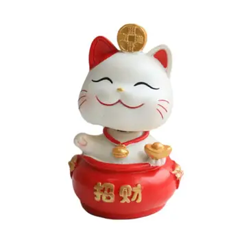 Mačka Súsošie, Socha Ornament pre Domáce Kancelárie Auto Dekorácie Priniesť Šťastie, Šťastie Kreslených