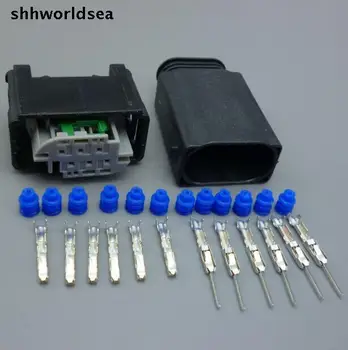 worldgolden 5/30/100sets o 0,6 mm 6 Pin/spôsob mužskej&ženské auto brzdy snímača konektor konektor,auto elektrickej siete pre BMW