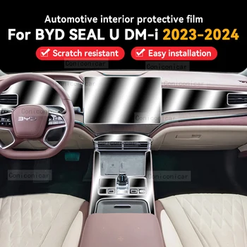 Pre BYD TESNENIE U DM-i 2023 2024 Prevodovka Panel Navigačný Panel Automobilový priemysel Interiér Ochranný Film Anti-Scratch Príslušenstvo