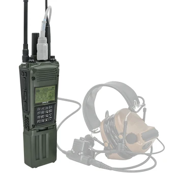TS TAC-SKY ČĽR 163 Non-Funkčné Walkie Talkie Model Taktické ČĽR-163 Harris Vojenské Rádio Figuríny Virtual Box Pre Baofeng UV5R