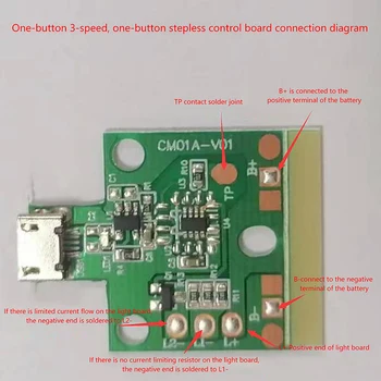 PCBA Dotyk Stmievateľné Svetlom Baterky DIY Batérie Stolná Lampa Dosky Príslušenstvo 5V USB Batérie, Zabudovaný Nabíjací zdroj Napájania Režim