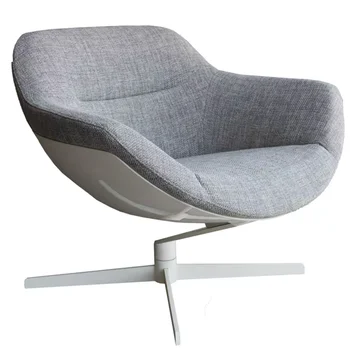 Minimalistické umenie tvarované jednu osobu rotujúce kožené voľný čas stoličky, obývacej izbe, kancelárii, recepcia, rokovania pohovka kreslo