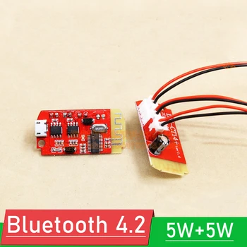 Bluetooth 4.2 Stereo Zosilňovač Modul 2X5W Micro USB zvuková karta DC 3,7 V-5V