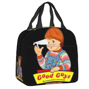 Chucky je Telocvični Dobrí Izolované Obed Taška pre Ženy Nepremokavé Chucky Bábika Chladnejšie Tepelnej Lunch Box Pláži Camping Cestovanie