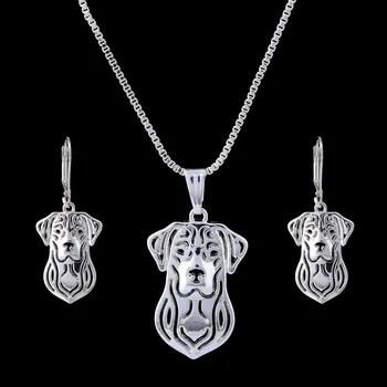 Móda Zliatiny Labrador Retriever Psa Šperky Set Milovníkov' Psa Šperky Set
