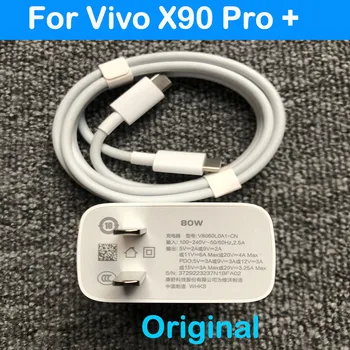 Pôvodný Pre vivo x90 Pro + Typ-C 80W Ultra Rýchly Flash Nabíjanie, Rýchle Nabíjanie Nabíjací Kábel USB-C Cabel Pre vivo x90 Pro +