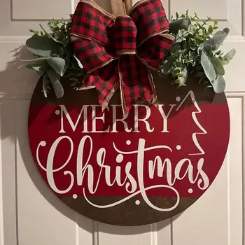 30 cm Veselé Vianoce Luky Drevené Prihlásiť Ornament Nový Rok Doma Dvere, Steny Party Dekor Vianočné Dekorácie na Slávnostnú Výzdobu