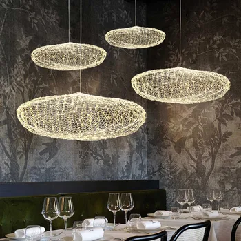 Art Decor Duté Cloud Prívesok Svetlá pre Spálne Schodisko dánsky Dizajn Lampy Priemyselný Loft Firefly Luster Obchod Dekor