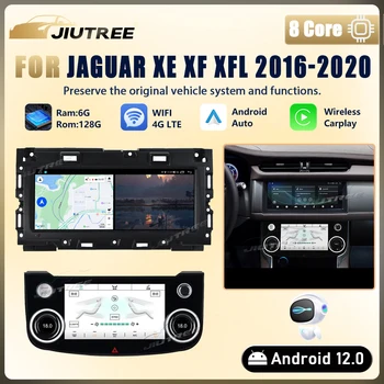 Android 12 Jaguar XE XF XFL 2016 2017 2018-2020 Auto Rádio Multimediálny Prehrávač, GPS Navigáciu, Vedúci Jednotky S Klimatickými AC Panel