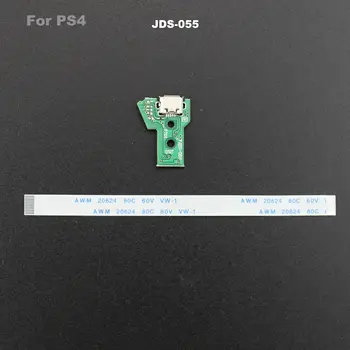 2/5/10pcs Pre PS4 Regulátor Nabíjania cez USB Port Zásuvka Rady JDS-055 Rukoväť plnenie socket dosky vypínača 12PIN kábel Modulu