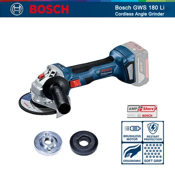 Bosch GWS 180 Profesionálne Striedavé uhlovú Brúsku Multifunkčná Brúska Polisher Bezdrôtový Rezací Stroj 11000RPM náradie