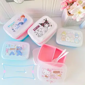Sanrio Kawaii Hello Kitty Anime Nové Detské Bento Box Kuromi Roztomilý Kreslený Študent Vyhrievané Čerstvé Ovocie Obed Box Y2K Deti Hračky