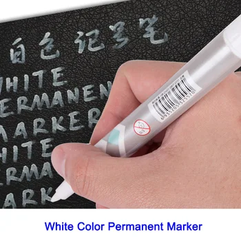 5 PC/Veľa Módnych Odolné Biela-Farba Trvalé Marker pre Školy Grafické efekty & Office,JHB00026