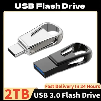 2TB USB Flash Pamäť, 512 gb diskom 1 tb 128 gb kapacitou 256 gb U Stick High Speed Flash Pamäťových Kariet 2 V 1 OTG Pero Disk pre Prenosné PC