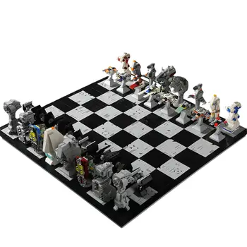 Šach v Galaxií Budovy Hračky Nastavenie pre Zber 3488 Kusov MOC Budovať