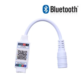 Mini LED Bluetooth RGB pásy radič na pripojenie k bezdrôtovej smartphone ovládanie 5-24V 144W 6A Smartphone APP Načasovanie Hudby v Režime RGB