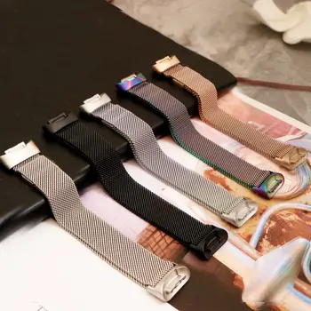 Kovový Magnetický Pásik Pre Fitbit Poplatok 5 6 Kapela Nahradenie Poplatok 6 Náramok Náramok z Nerezovej Ocele Fitbit Milanese slučky