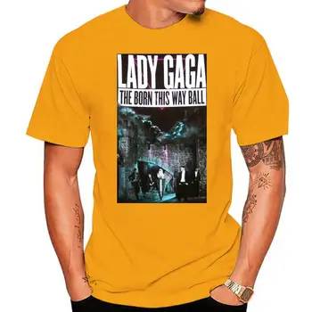 Lady Gaga Born This Way Tour 2022 San Juan-Miami Blk T-Shirt Nový Vzácny ?Príležitostné Tlače Módne Tee Tričko