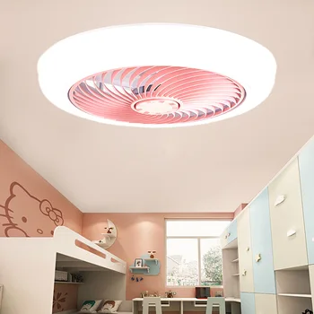 Smart Stropný Ventilátor Fanúšikov So Svetlami, Diaľkové Ovládanie Spálňa Decor Ventilator Lampa 46-52 cm Vzduchu Neviditeľné Čepele Tichým Skladacím
