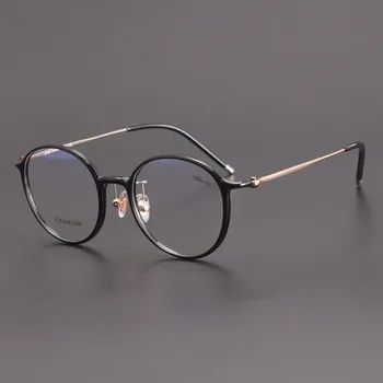 2023 Vintage Titánové Okuliare, Rám Muži Ženy Námestie Retro Krátkozrakosť Predpis Optické Okuliare, Rám, Luxusné Značky Okuliarov