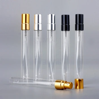 10pcs/balenie 10 ML Jasné, Mini Parfum Sklenené Fľaše Prázdne Kozmetika Fľaša na Vzorky Skúmavky Tenké Sklenené Ampulky Naplniteľné Fľaše