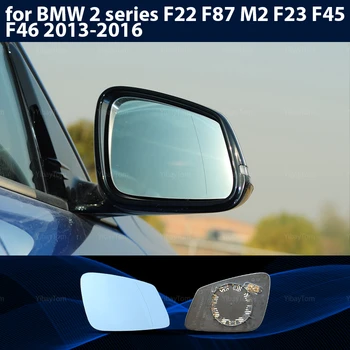 Elektrické Krídlo Bočný Pohľad na BMW 2 séria F22 F87 M2 F23 F45 F46 218d 220d 220i 2013-2016 Modrá, Vyhrievané Vľavo a Vpravo Zrkadlo, Sklo