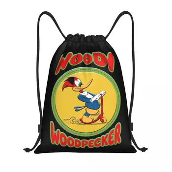 Woody Ďatľa Komiksu Manga Šnúrkou Batoh Športové tašky pre Ženy, Mužov Nakupovanie Sackpack