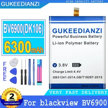 GUKEEDIANZI Náhradné Batérie pre Blackview, Veľké Batérie, BV 6900, DK106, 6300mAh