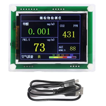 1Set Kvality Ovzdušia Monitorovanie PM2.5 Prachu Hmla Merania Snímač TFT LCD, Domáce Vnútorné