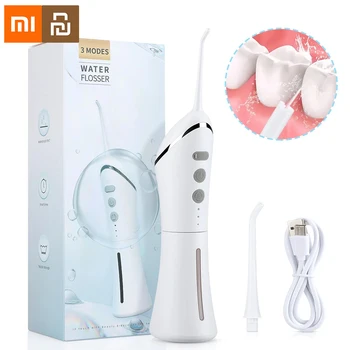 Nové Xiao Mijia Ústne Irigátor Zubné Irigátor Odnímateľný Prenosný Ultrazvukový Zuby Ústne Flusher vody vybrať Zub Cleaner