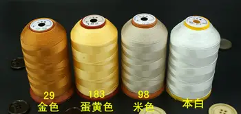 25color 3ks/veľa Dovezené polyester kvalitné Šijacie Nite,Veľká Cievka,300D 1000m/Spool,ako Pre Stroj Ručne vysokopevnostnej